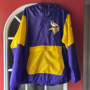 Nike Vikings Pullover Quarter Zip.